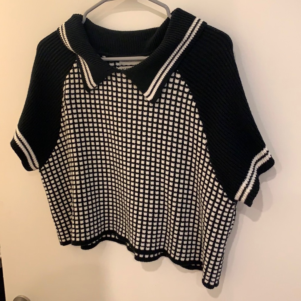 Urban Outfitters Short Sleeve Collared Sweater